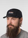 Бейсболка DJINNS арт. 5P Soft Flat Cap Sunday Coffee Cord (черный)